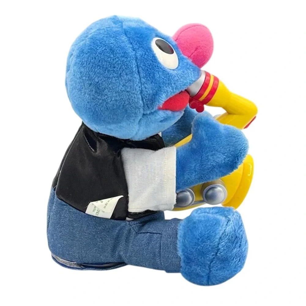 Fisher-Price Vintage Sesame Street Rock & Roll Singing Grover Saxophone Toy 2001